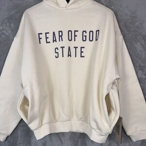 Essentials Fear Of God State Hoodie 'Shell'  Size XS Half-size Oversized NWT